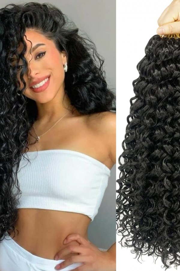 Afro Örgüsü Saç - Siyah 100gr.