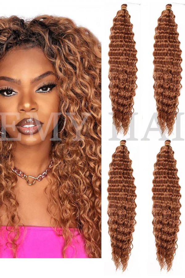 Afro Örgüsü Saç - Açık Kestane 100gr.