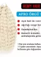 Afro Örgüsü Saç - Platin Buz Beyazı 100gr. afro-60