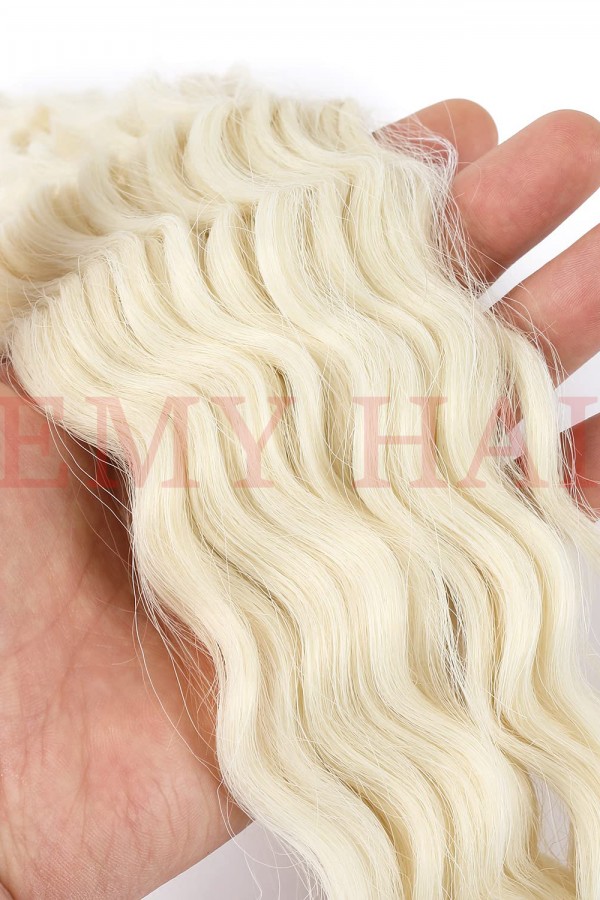 Afro Örgüsü Saç - Platin Buz Beyazı 100gr.