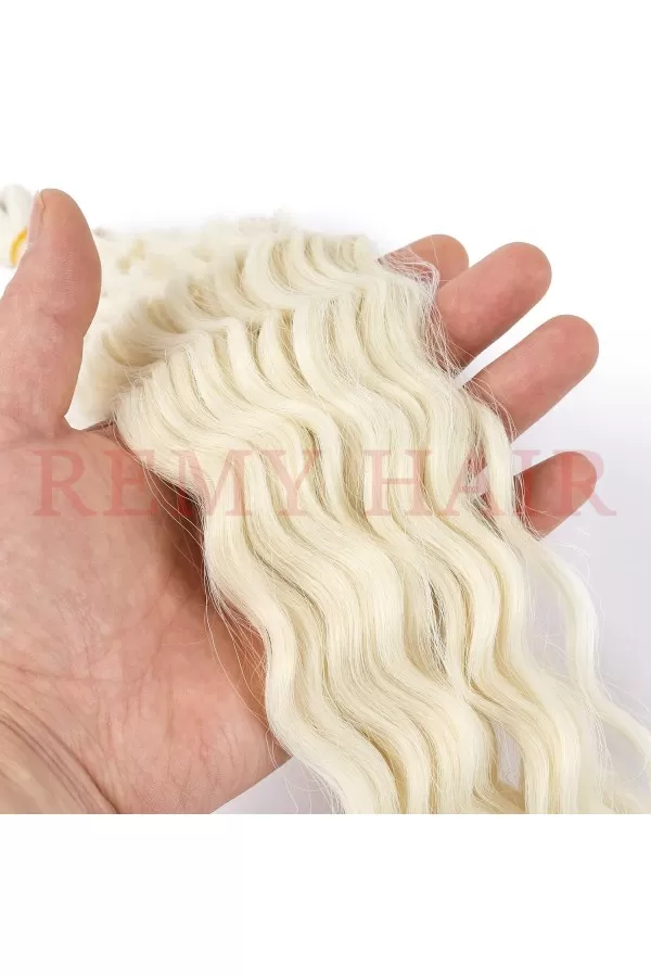 Afro Örgüsü Saç - Platin Buz Beyazı 100gr. afro-60