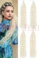 Afro Örgüsü Saç - Platin Buz Beyazı 100gr. afro-60