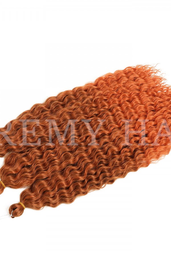 Afro Örgüsü Saç - Koyu Bakır Ombeli 100gr.