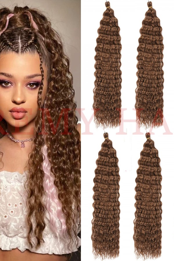 Afro Örgüsü Saç - Koyu Kumral 100gr.