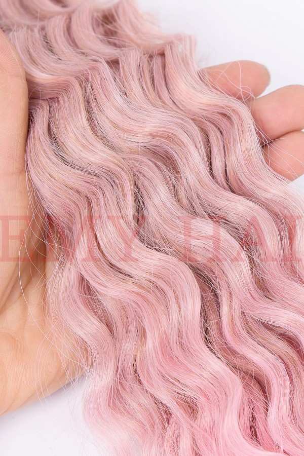Afro Örgüsü Saç - Gold Pembe 100gr.