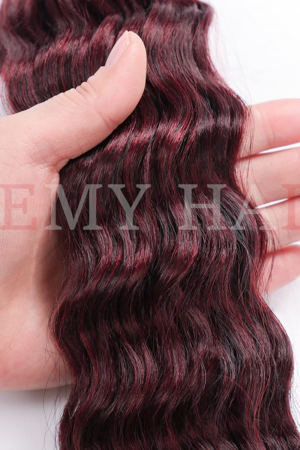 Afro Örgüsü Saç - Kızıl Ombreli 100gr.