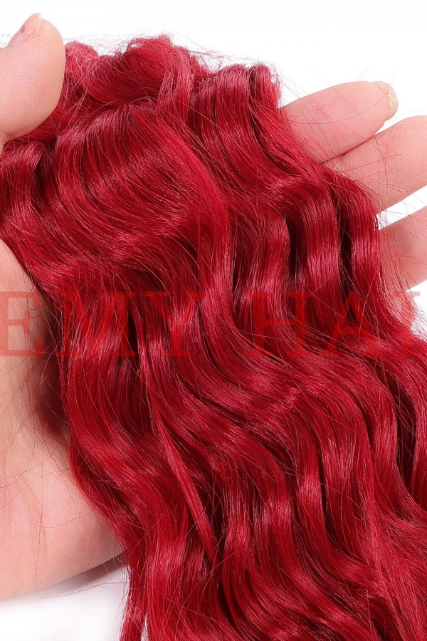 Afro Örgüsü Saç - Kızıl Ombreli 100gr.