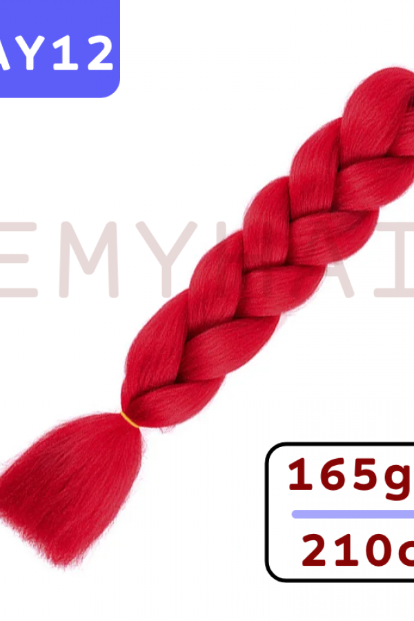 Afrika Örgüsü Saç - Kırmızı - AY12 - 165gr. Afrika Örgüsü Saç - Kırmızı - AY12 - 165gr.