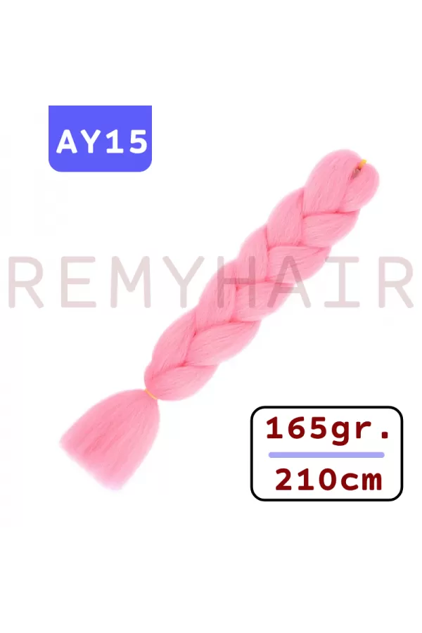 Afrika Örgüsü Saç - Açık Pembe AY15 - 165gr. ay15-165