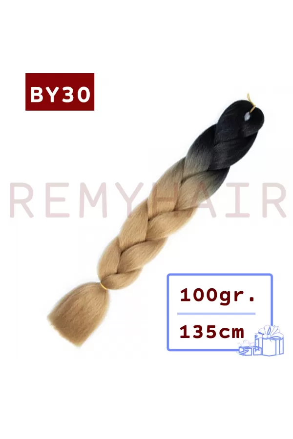 Afrika Örgüsü Saç - Siyah Karamel Kahve BY30 - 100gr. by30