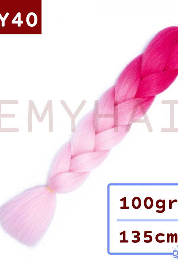 Afrika Örgüsü Saç - Kırmızı Pembe BY40 - 100gr. Afrika Örgüsü Saç - Kırmızı Pembe BY40 - 100gr.