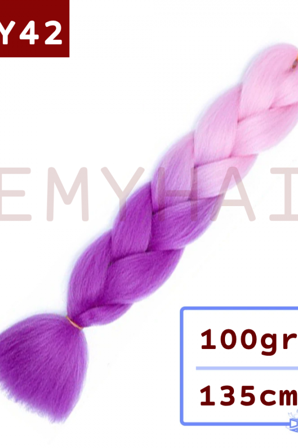 Afrika Örgüsü Saç - Pembe Mor BY42 - 100gr. Afrika Örgüsü Saç - Pembe Mor BY42 - 100gr.