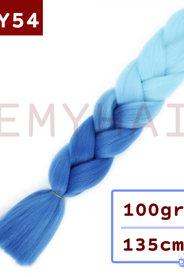 Afrika Örgüsü Saç - Açık Turkuaz Mavi BY54 - 100gr. Afrika Örgüsü Saç - Açık Turkuaz Mavi BY54 - 100gr.