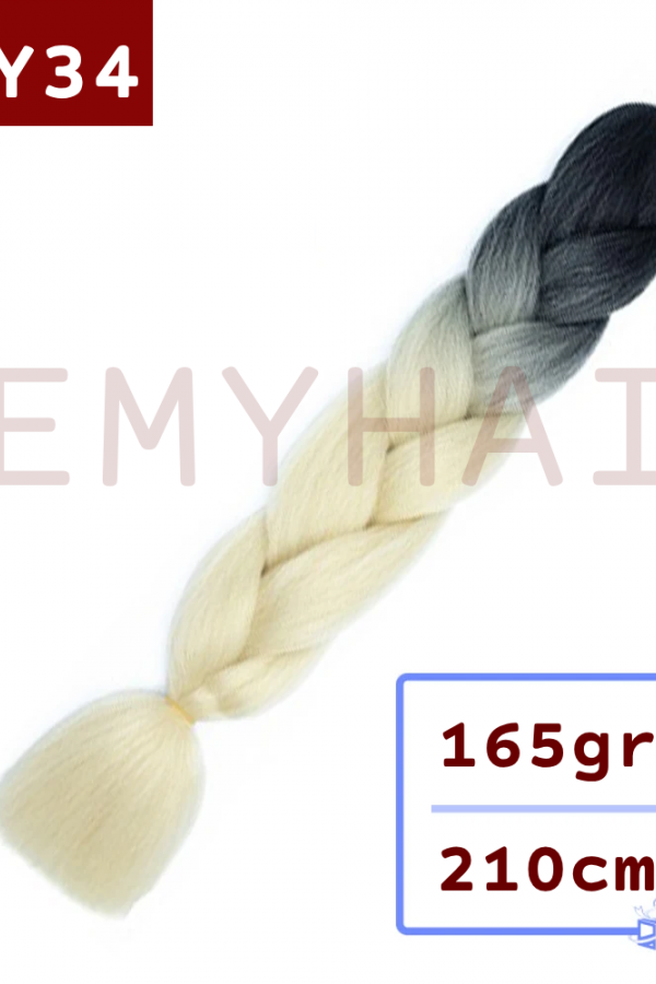 Afrika Örgüsü Saç - Siyah Platin Sarı BY34 - 165gr.