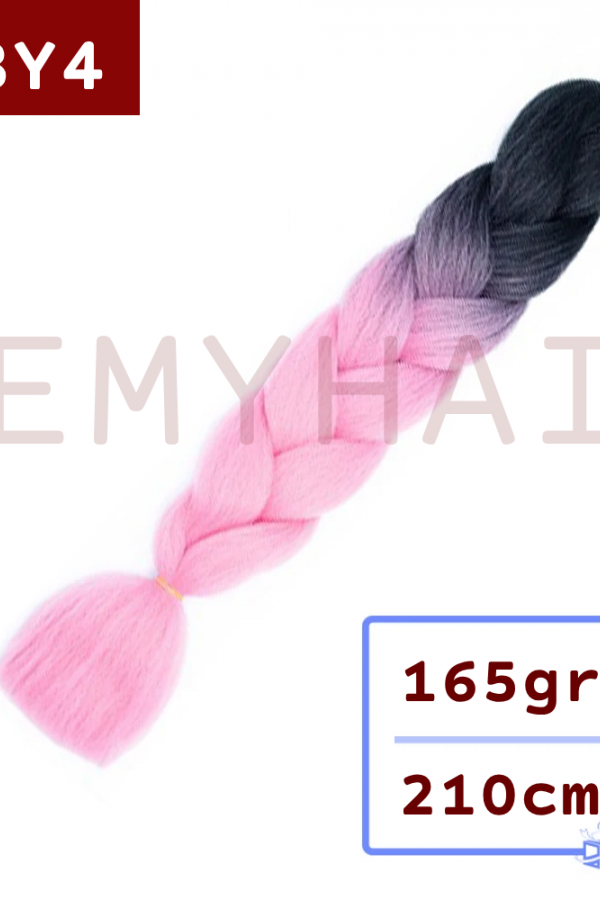 Afrika Örgüsü Saç - Siyah Pembe BY4 - 165gr.