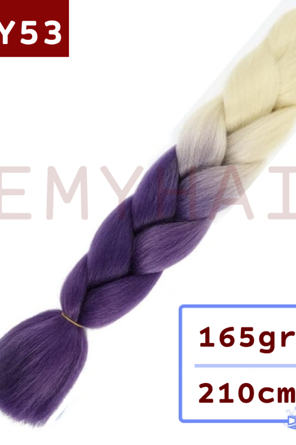 Afrika Örgüsü Saç - Platin Sarısı Mor BY53 - 165gr. Afrika Örgüsü Saç - Platin Sarısı Mor BY53 - 165gr.