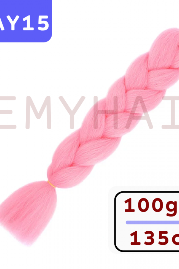 Afrika Örgüsü Saç - Açık Pembe AY15 - 100gr. Afrika Örgüsü Saç - Açık Pembe AY15 - 100gr.