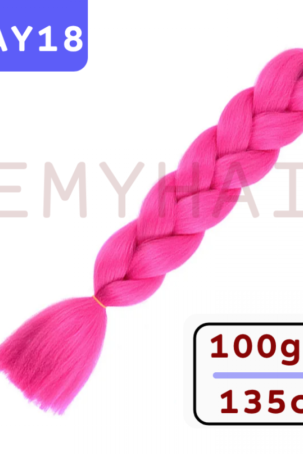 Afrika Örgüsü Saç - Fuşya Pembe AY18 - 100gr. Afrika Örgüsü Saç - Fuşya Pembe AY18 - 100gr.
