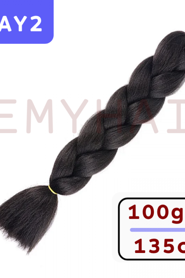 Afrika Örgüsü Saç - Doğal Siyah AY2 - 100gr. Afrika Örgüsü Saç - Doğal Siyah AY2 - 100gr.