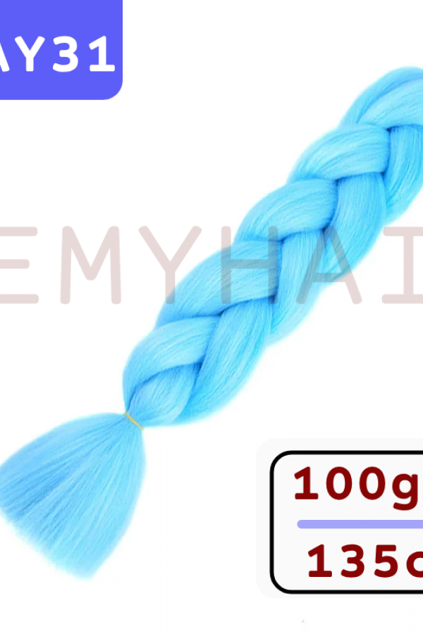 Afrika Örgüsü Saç - Açık Turkuaz AY31 - 100gr. Afrika Örgüsü Saç - Açık Turkuaz AY31 - 100gr.