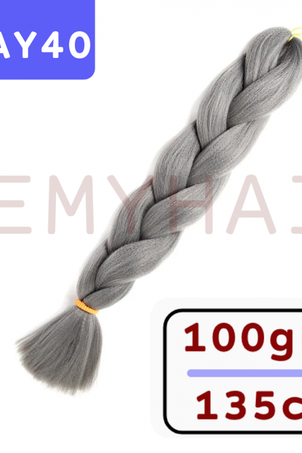 Afrika Örgüsü Saç - Gri AY40 - 100gr. Afrika Örgüsü Saç - Gri AY40 - 100gr.