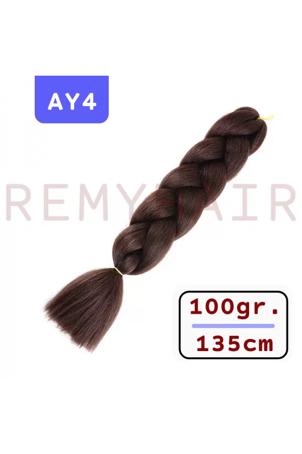 Afrika Örgüsü Saç - Koyu Kestane AY4 - 100gr. ay4