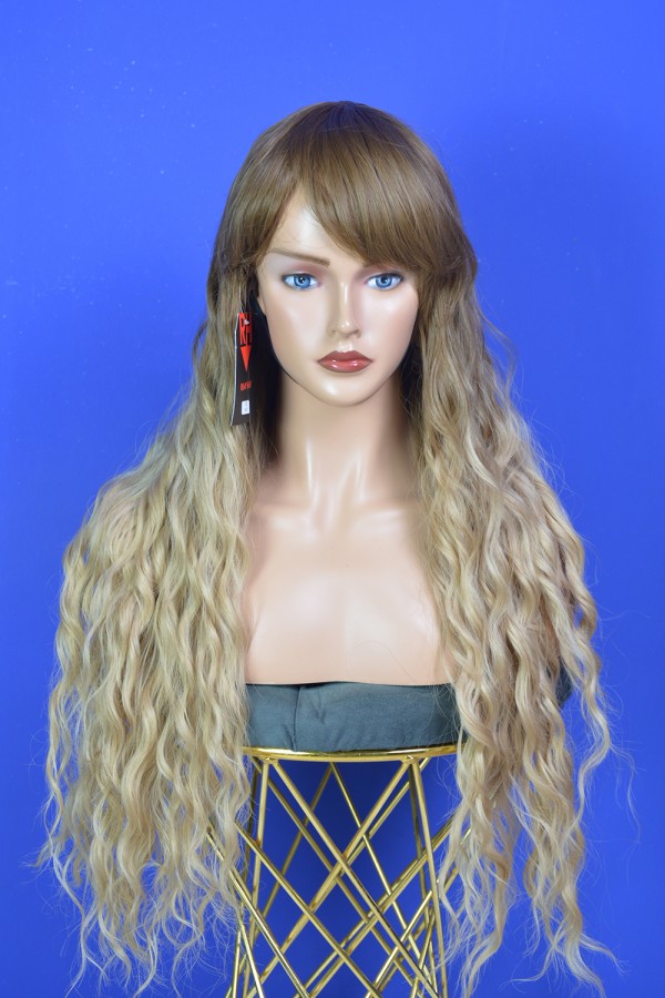 Kahverengi Ombreli Uzun Fiber Sentetik Peruk