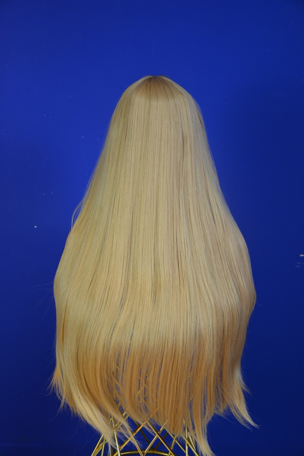 Bebek Sarısı Kahküllü Uzun Düz Peruk