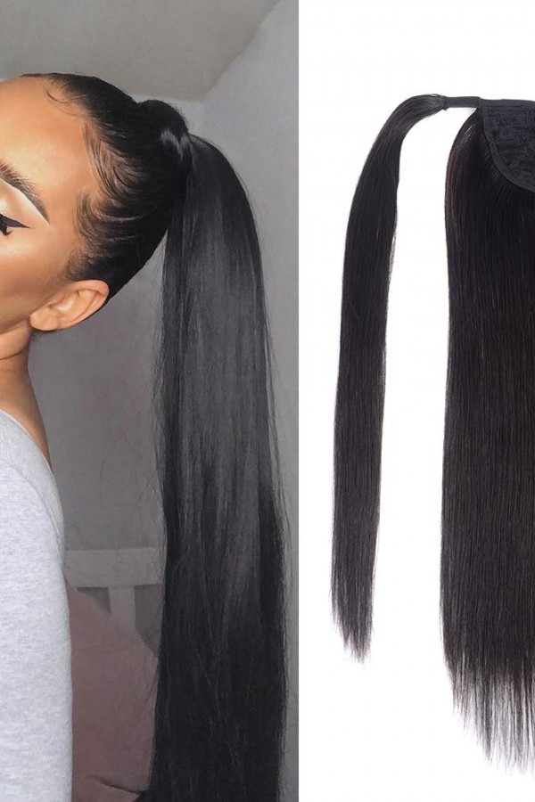 Siyah Dolamalı Düz At Kuyruğu Renk No:2