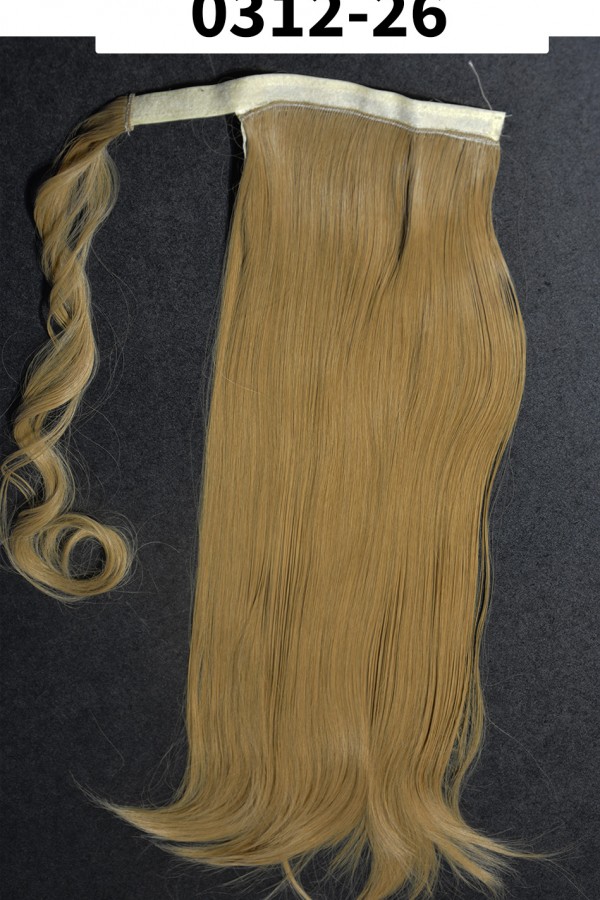 Karamel Dolamalı Düz At Kuyruğu Renk No:26