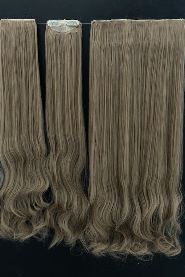 Küllü Bebek Sarısı Su Dalgalı Uzun Yarım Ay Saç –  3 Parça Çıt Çıt 75cm. 230 gr. VIP SERI Küllü Bebek Sarısı Su Dalgalı Uzun Yarım Ay Saç –  3 Parça Çıt Çıt 75cm. 230 gr. VIP SERI