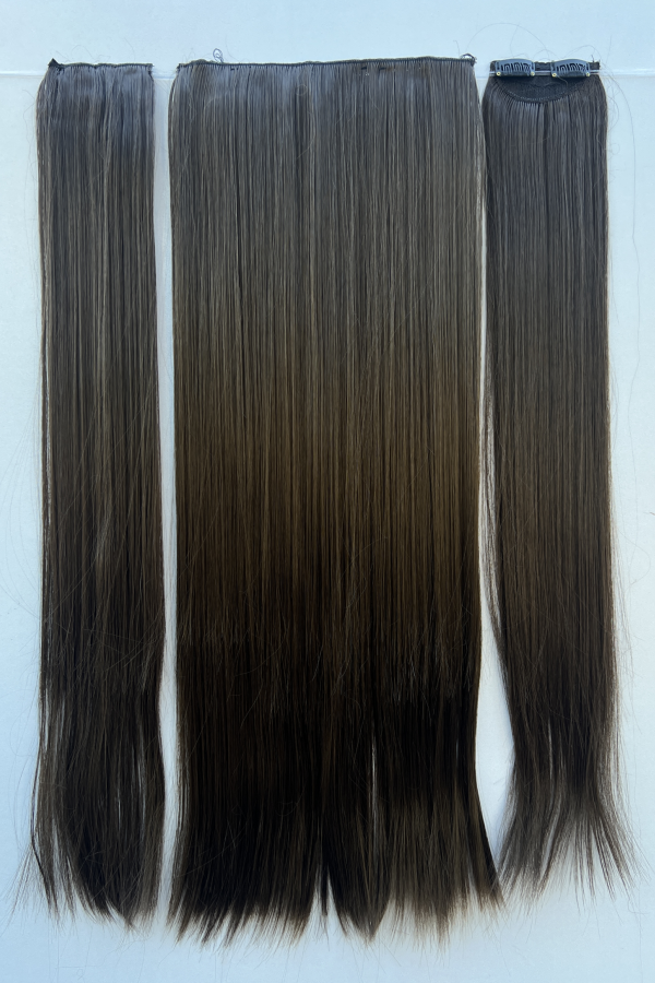 Kumral Düz Uzun Yarım Ay Saç –  3 Parça Çıt Çıt 75cm. 230 gr. VIP SERI Kumral Düz Uzun Yarım Ay Saç –  3 Parça Çıt Çıt 75cm. 230 gr. VIP SERI