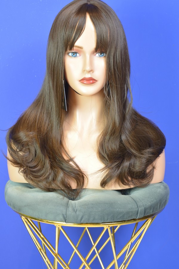 Orta Boy Kumral Perçemli Peruk