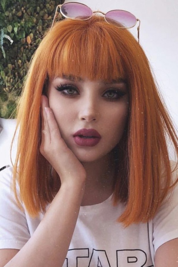 Sentetik BAKIR Perçem 1.Kalite Renk No:232 Sentetik BAKIR Perçem 1.Kalite Renk No:232