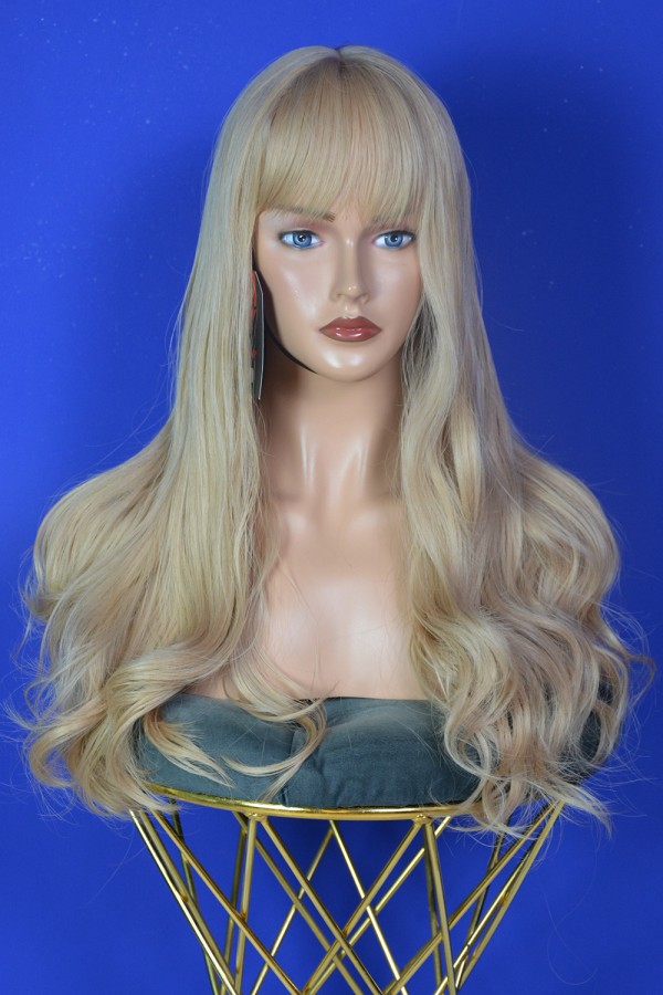 Uzun Boy BEBEK SARISI Fiber Sentetik Perçemli Peruk