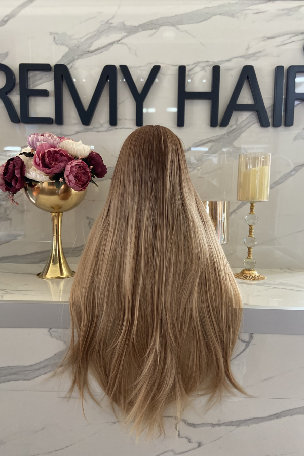 Kahverengi Kumral Kahküllü Ombreli Uzun Düz Peruk Kahverengi Kumral Kahküllü Ombreli Uzun Düz Peruk