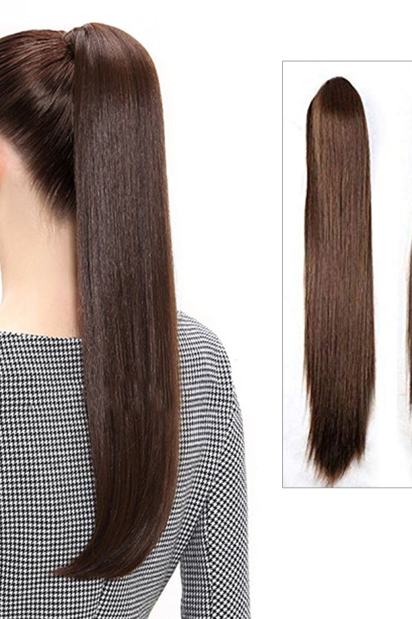 At Kuyruğu Koyu Kahverengi Postiş