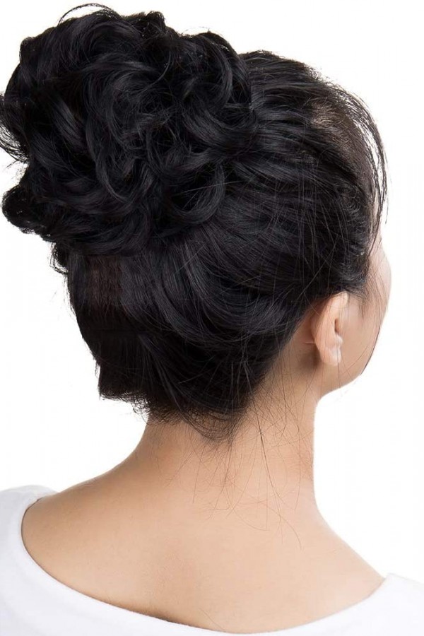 Doğal Siyah Saç Tokası Topuz Tokası