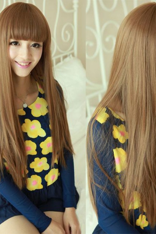 Kahverengi Düz Perçemli Uzun Peruk 80cm 270gr. VİP SERİ Kahverengi Düz Perçemli Uzun Peruk 80cm 270gr. VİP SERİ